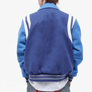 Vintage College School Style Hombres Tallas grandes Varsity Chaqueta con cuello alto Letterman Chaqueta de invierno - Product Image 3