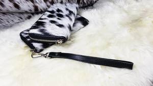 ใหม่กระเป๋าสตางค์หนังแฮนด์เมดแท้แบบใหม่สำหรับผู้หญิงกระเป๋าสตางค์แบบบางกระเป๋าสตางค์หนังสแนปหนังขนสัตว์กระเป๋าสตางค์หนังวัวแท้ - Product Image 4