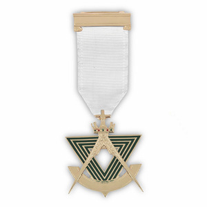 Masonic Regalia Allied Degree Metal Brass <b>Silver</b> Jewels District Grand Officer Collar Jewel - Product Image 4