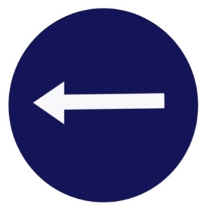 Năng lượng mặt trời Powered dấu hiệu giao thông bắt buộc 'giữ trái' với trái mũi tên thận trọng đường tín hiệu ánh sáng signage - Product Image 1