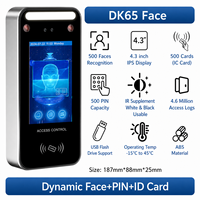 Control de Acceso con Reconocimiento Facial Guidi, Módulo de Pantalla LCD IPS de 4.3 Pulgadas con Función de Reinicio, Resistente al Agua, Personalización OEM/ODM
