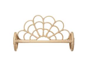 New Design Eye Catching Handwoven Natural Rattan Cloud Wall Rack Floating Wall <b>Shelf</b> Wicker Rattan Wall Mount <b>Shelf</b> - Product Image 2