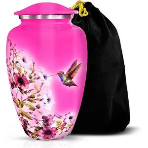 Nuevo diseño tradicional, urna de Metal de cremación conmemorativa con ruego Premium para cenizas humanas, urna funeraria para cenizas de hombres y mujeres adultos - Product Image 1