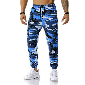 Pantalones Jogger de Camuflaje Urbano para Hombre con Bolsillos Cargo Utilitarios, Cintura con Cordón y Puños Elásticos para Entrenamiento al Aire Libre - Product Image 4