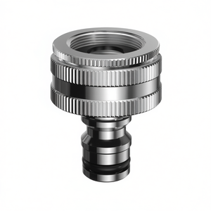 Claber <b>Quick</b> Coupling Metal Jet 9603 Irrigation Tap <b>Connector</b> (1"- 3/4"F) for Garden Water for Outdoor Use - Product Image 3