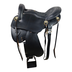 ชุดอานม้าหนังแท้คุณภาพสูงทำด้วยมือฮอร์นขี่ม้าสไตล์ตะวันตกสวมใส่สบายทนทาน - Product Image 3