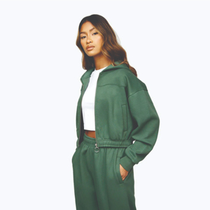 Chándal clásico holgado de gran tamaño con estampado gráfico, Sudadera con capucha atlética y pantalones de chándal para correr, trajes para mujer - Product Image 3