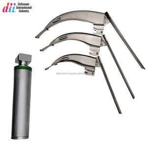Ensemble de Laryngoscope McCoy réutilisable avec lames à pointe flexible de tailles 1 2 3 et manche moyen certifié CE et marque privée OEM disponible - Product Image 6