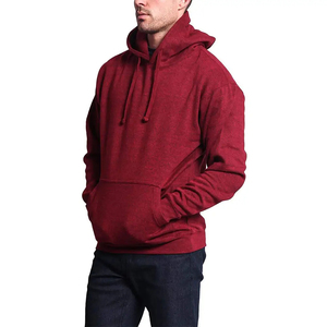 Sweat-shirt à capuche personnalisé en molleton de coton 400 g/m² pour homme, avec poche kangourou, vente en gros d'usine - Product Image 3