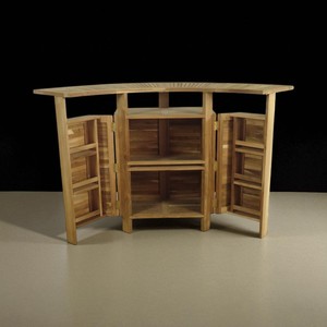 Wholesale Price Functional Outdoor Entertaining Curved Teak Wood Foldable Heigh <b>Bar</b> <b>Table</b> for Restaurant Cafe and <b>Bars</b> Furniture - Product Image 5