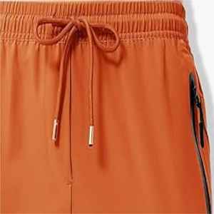 2025 Summer Men Solid Color Pants <b>Trousers</b> <b>Drawstring</b> Elastic Waist Pocket Casual Men <b>Trouser</b> - Product Image 6