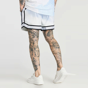 Shorts de basket-ball sportifs de haute qualité, polyester/coton, séchage rapide, prix de gros compétitif, nouveau design, motif uni - Product Image 6