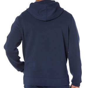 <b>Men's</b> Heavyweight <b>Navy</b> Hoodie Custom Embroidered Plain <b>Fleece</b> Sweatshirt Winter Warm Casual Outdoor Wear Winter Apparel Jacket - Product Image 2
