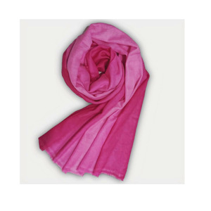 Bufanda informal inteligente de estilo Cachemira de punto Rosa degradado para mujer temporada de invierno con patrón de sarga 70*200cm - Product Image 1