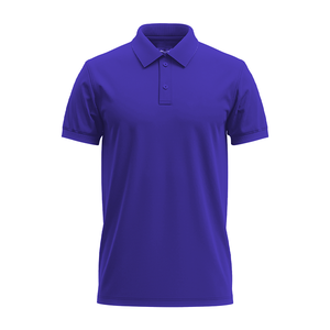 T-shirt à manches courtes à coupe sèche et à motif uni pour hommes OEM pour polo Fashion Cotton Blend Tee - Product Image 4