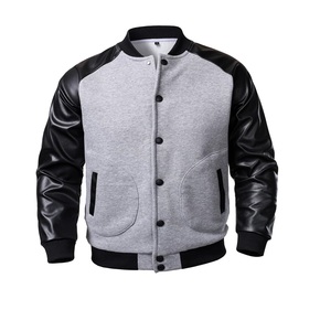 Chaqueta universitaria reversible de lana 100% personalizada para hombre, bombardero de béisbol con letras, ropa de calle bordada, Parte delantera informal - Product Image 1