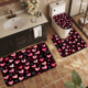 Ensemble de tapis de salle de bain imprimés sur mesure pour salle de bain, rideau de douche antidérapant, tapis de bain - Product Image 2