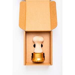 มัดมืออาชีพลากอนโดลา: แสตมป์รอบ34, แสตมป์รอบ50และแสตมป์รอบ65ในทองเหลืองและไม้ธรรมชาติ-โลล่า - Product Image 3