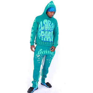 Survêtement avec impression bouffante pour hommes Offre Spéciale Slim Fit en coton uni Survêtement avec impression bouffante pour hommes - Product Image 1