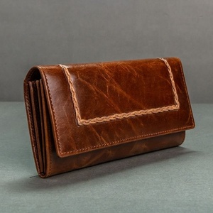 Genuine Leather Stylish <b>Wallet</b> Clutch Multi Card Holder Purse Clutch Credit Card <b>Wallet</b> Recycled Leather Clutch For Women's Use - Product Image 1