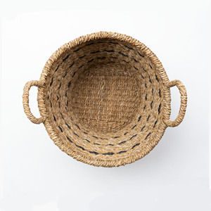 Panier rond en rotin tressé de bon choix stockage OEM Designs Acceptable Custom de HNH craft Handmade Vietnam - Product Image 4