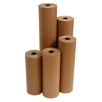 Rouleau d'autocollants en papier kraft biodégradable et écologique, 160 g/m², 10 g, vierge, couché, double face, silicone, jetable, pour artisanat