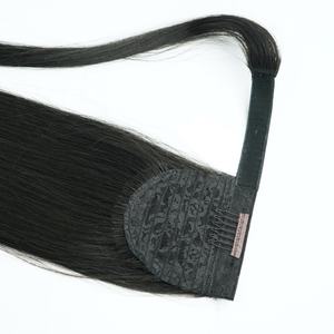 Meilleure qualité 100% vierge brute non traitée droite queue de cheval extension de cheveux vietnamiens - Product Image 1