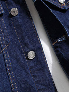 OEM Trending Denim <b>Jackets</b> for <b>Men</b> With Full Customization Custom Sport Style <b>Men's</b> <b>Jeans</b> <b>Jacket</b> for Outdoor Wear - Product Image 4