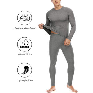 Ropa Interior Térmica para Hombre, Conjunto de Camiseta y Pantalones Largos para Invierno, Ropa Interior Térmica sin Costuras, Traje de Ropa Interior Térmica, Pantalones Largos para Hombre - Product Image 4