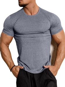 Chemises de sport pour hommes, taille US, logo personnalisé, impression par transfert thermique, séchage rapide, respirantes, manches courtes, coupe classique, 100% coton - Product Image 5