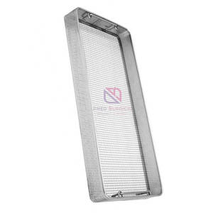 Panier à instruments chirurgicaux en acier inoxydable de haute qualité, économique, durable, à base de fil, perforé sur les côtés, fiable, à commande manuelle - Product Image 4