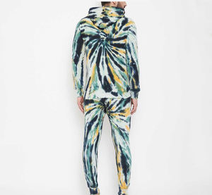 Survêtement surdimensionné personnalisé en gros 100% coton Tie & Dye Hiver Simple Baggy Streetwear Style Acid Washed Pull Sweatsuits - Product Image 4