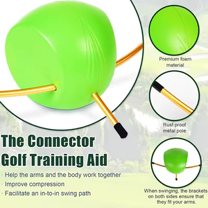 Outil d'entraînement de <span class=keywords><strong>golf</strong></span> en gros : Connecteur de balle intelligent en PU pour l'impact, l'entraînement de la posture des bras, des avant-bras et des coudes - Product Image 5