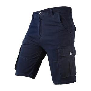 Seis bolsillos calidad caliente verano 100% algodón medio pantalones cortos para hombres diseño personalizado hombres Cargo pantalones cortos precio bajo en negro - Product Image 4