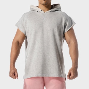 Impression personnalisée du logo Sweat à capuche sans manches avec capuche réglable avec impression de qualité supérieure standard Gym Fitness Vêtements de sport - Product Image 1