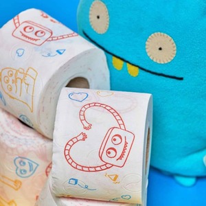 Rouleau de papier toilette 4 plis imprimé coloré de qualité supérieure doux et confortable parfait pour les familles livraison rapide - Product Image 6