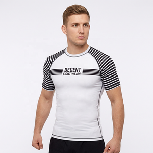 Camiseta de Compresión Profesional para Hombre, para BJJ, de Poliéster y Elastano, Absorbe la Humedad, Secado Rápido, para Entrenamiento - Product Image 1