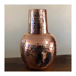 ภาชนะใส่น้ำกว้างขวดน้ำขนาดใหญ่ทำจากทองแดงงานทำมือดีไซน์ตามสั่งสำหรับเด็กส่งออกจากอินเดีย - Product Image 2