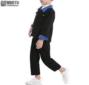 Vente en gros direct d'usine OEM Hauts courts à la mode personnalisés Vestes en jean à manches longues Veste en jean vintage pour enfant Vêtements pour bébés - Product Image 4