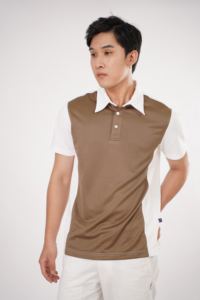 Vêtements pour hommes personnalisés pour polos coupe confortable séchage rapide respirant 95% polyester 5% spandex motif solide vêtements d'uniforme - Product Image 3