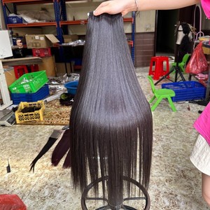 Top vente de haute qualité italien Curl Style vietnamien Remy faisceaux de cheveux humains fermeture ensemble personnalisable couleur Texture Extensions - Product Image 3