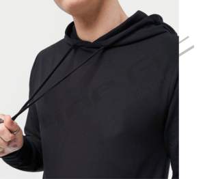 Sweat à capuche pour homme en coton mélangé de qualité supérieure Basics Heavyweight Winter Style Puff Printed Streetwear Solid Pattern Made in Portugal - Product Image 6