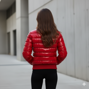 New Winter 90% White Sports Yoga <b>Quilted</b> Jacket Detachable Hood <b>Thick</b> Warm Drawstring Hem Waterproof Breathable Cotton Lined - Product Image 3