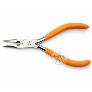 5 Inch Chain Nose Jewelry <b>Pliers</b> with Wire Cutter Precision Bending Tool Stainless Steel Ergonomic Handle Green - Product Image 5