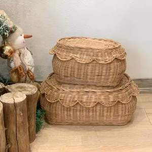 Cesta de ratán Premium para la organización del hogar y la vida ecológica hecha a mano en Vietnam con ratán natural - Product Image 2