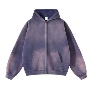 Ensemble sweat-shirt et pantalon de survêtement de qualité supérieure, 500 GSM, poids lourd, lavage à l'acide, pour hommes, sweat-shirts en coton pour hommes, sweat-shirt uni personnalisé - Product Image 3