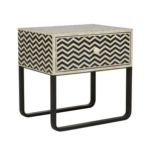 การออกแบบใหม่กระดูกและแม่ของลูกแพร์ฝังเตียงโต๊ะข้างที่ดีที่สุดสำหรับบ้านโรงแรมร้านอาหารห้องนอนปรับแต่งขนาดมือ Crafted อินเดีย - Product Image 1