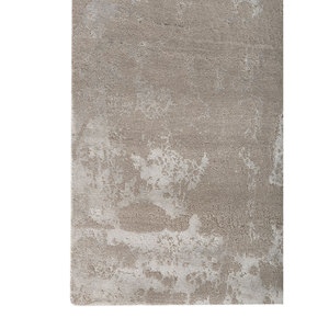 Alfombra Kavi Gris y Negra de Lana y Seda de Bambú Anudada a Mano, 10 mm de Grosor, Patrón Abstracto para el Hogar, Pasillo, Rectangular, Modelo 3D-Esk-431 - Product Image 4