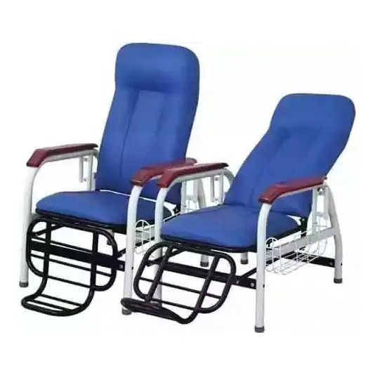 كرسي معدني للتبرع بالدم فاخر قابل للطي مع عمود IV للبيع المباشر