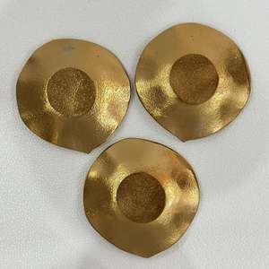 Tazón de Servir Vintage en Forma de Hoja para Frutos Secos, Hecho a Mano, Metal Chapado en Oro, Diseño Moderno, Vajilla de Alta Calidad - Product Image 2